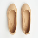 The Modern Ballet in Soft Tan Flat View