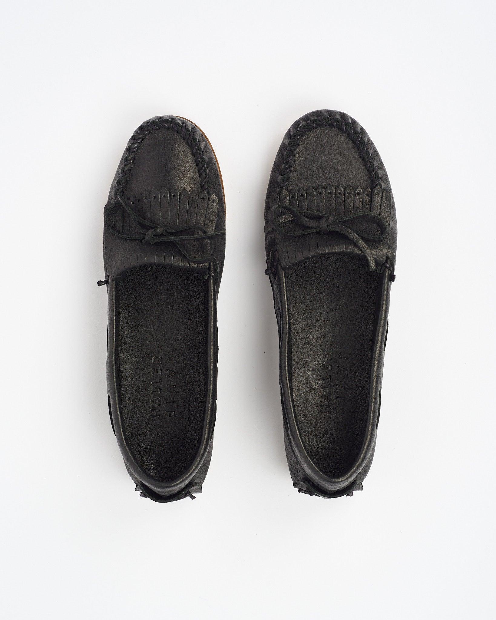 Camp Loafer in Black Flat View
