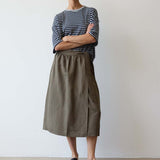 The Apron Skirt in Khaki