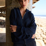 The Bird Hoodie in Navy