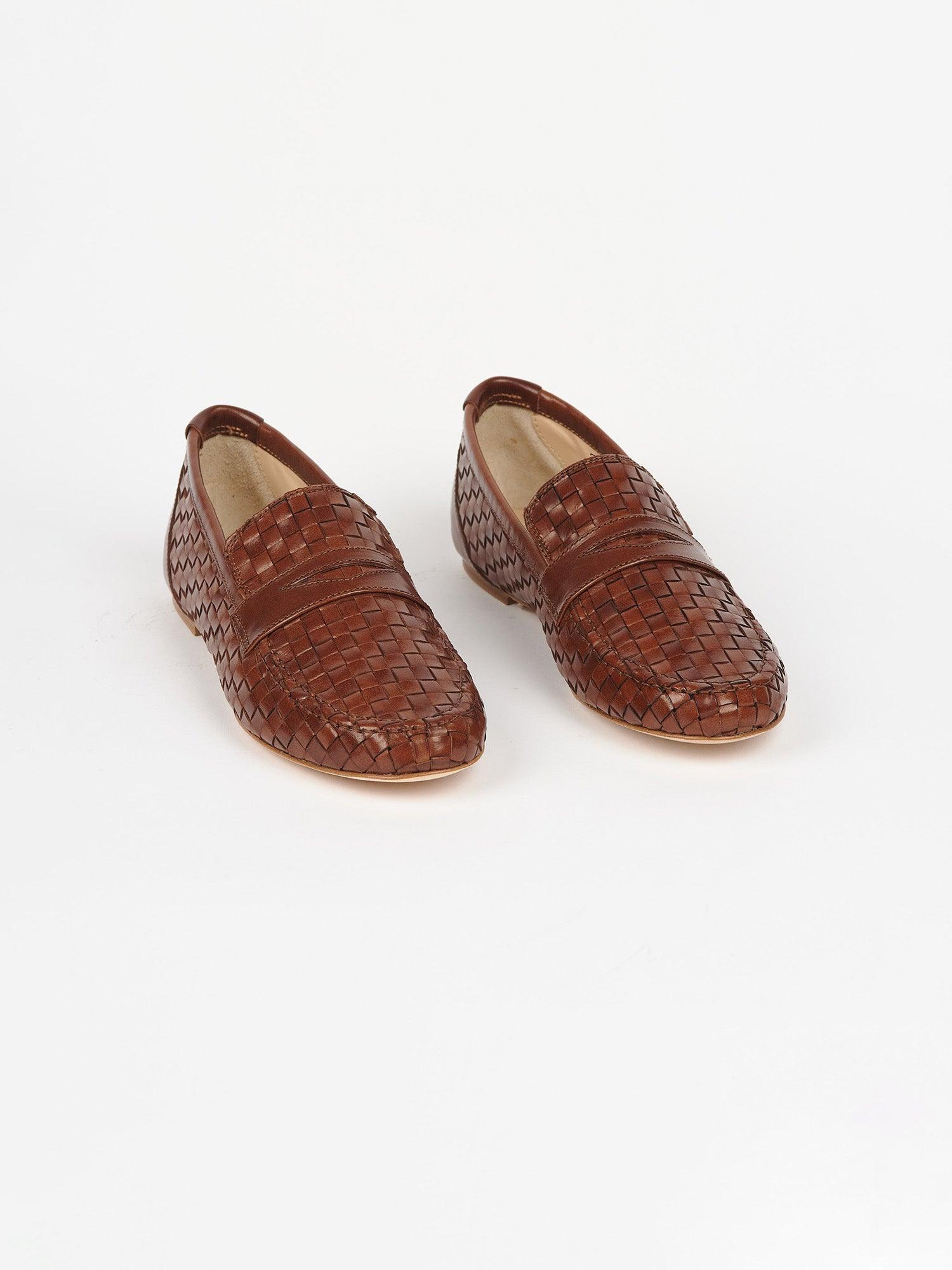 Jamie Haller x PW Woven Loafer in Brown - Jamie Haller