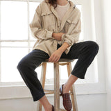 The Penny Loafer in Brown Croc - Jamie Haller