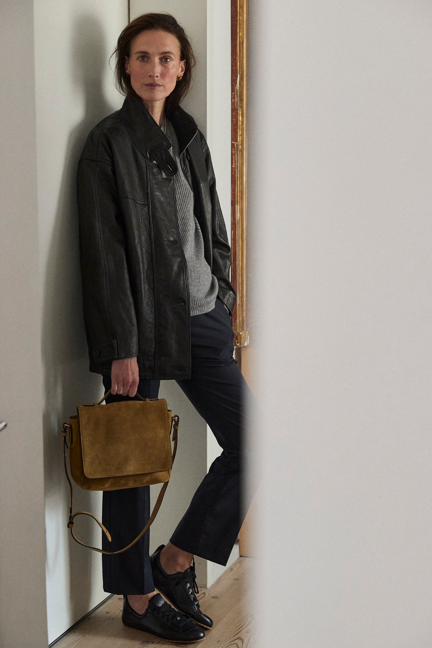 The Rib Slim Sweater in Graphite
