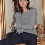 The Rib Slim Sweater in Graphite