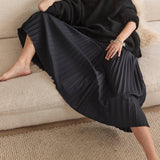 The Accordion Skirt in Navy