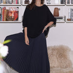 The Accordion Skirt in Navy