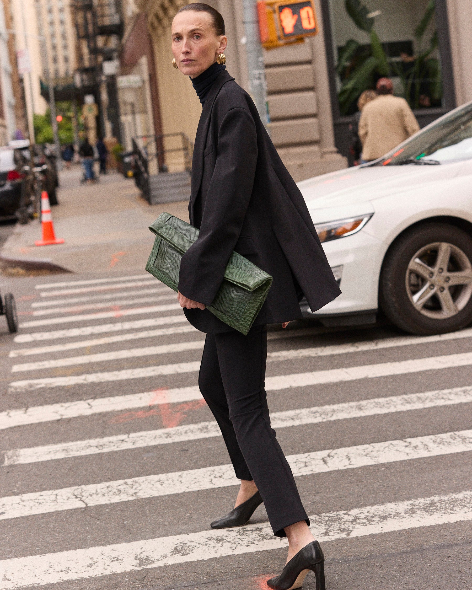 The Rib Turtleneck in Navy