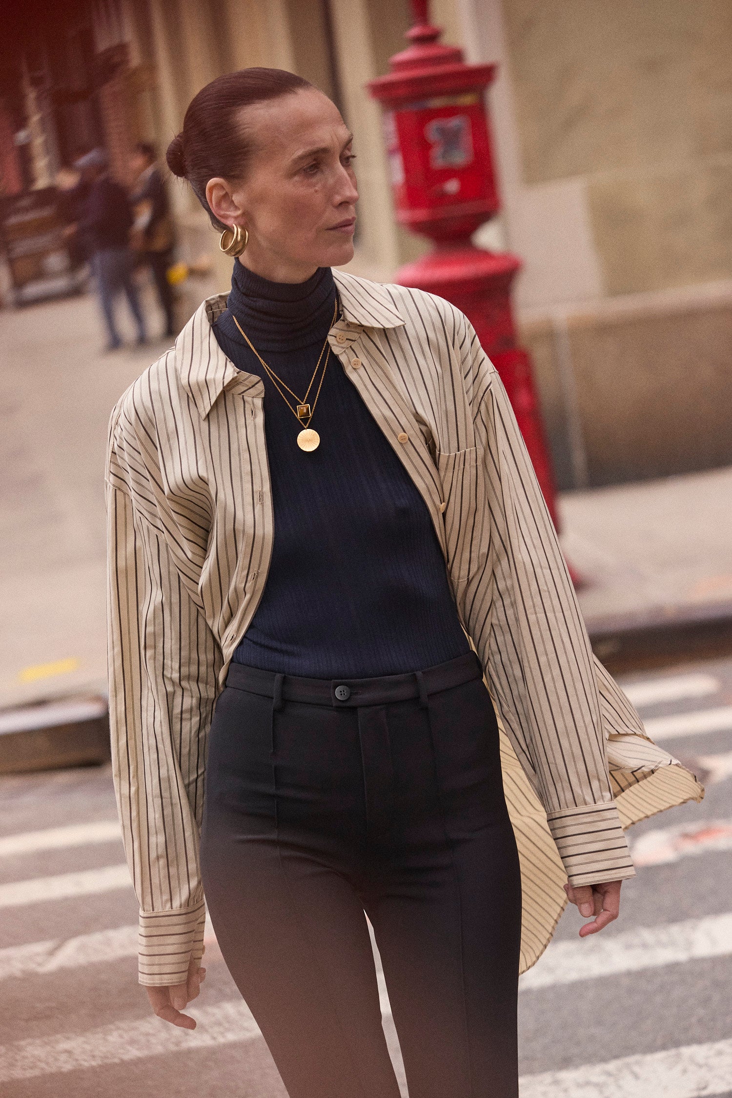 The Rib Turtleneck in Navy