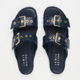 The Double Buckle Slide in Navy