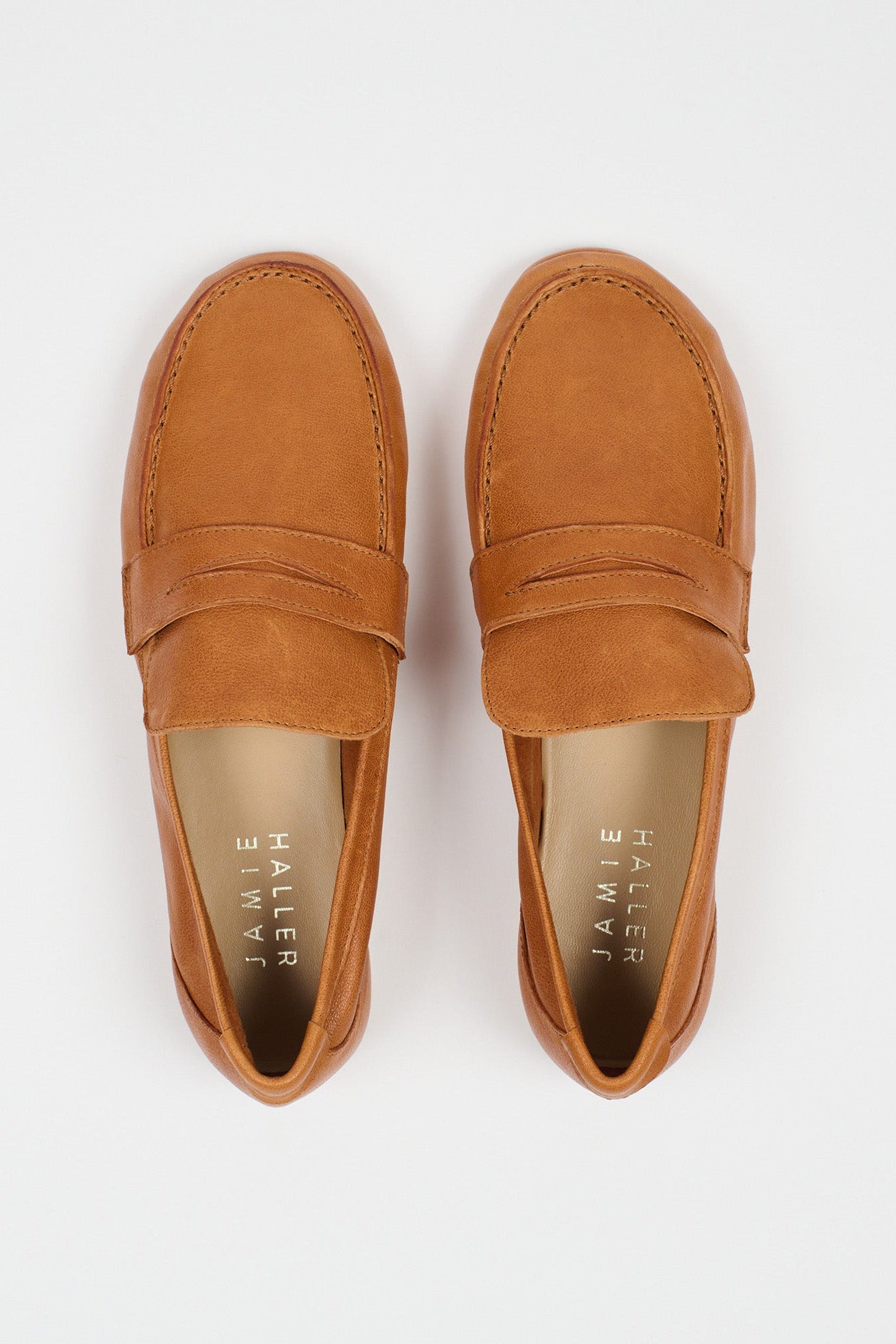 The Unlined Penny Loafer in Cuoio