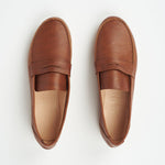 The Penny Loafer in Brown Flat View