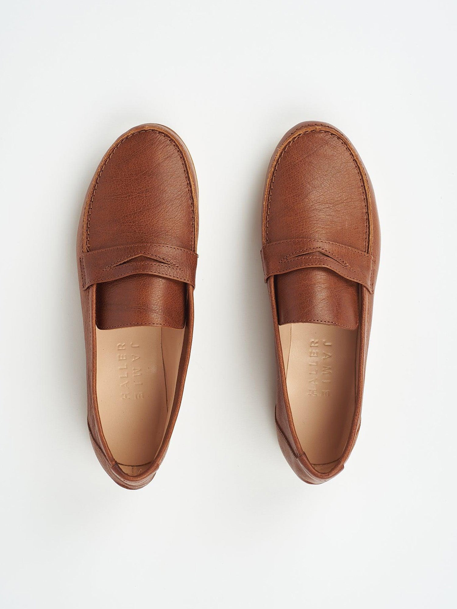 The Penny Loafer in Brown Flat View