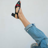 The Archive Heel in Snake Mix